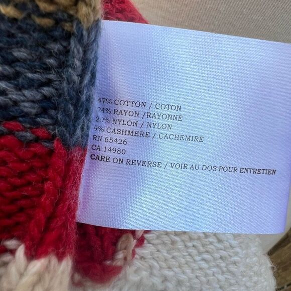 David Brooks Colorful Argyle Knit Sweater Size XL (AA2) - Picture 9 of 9